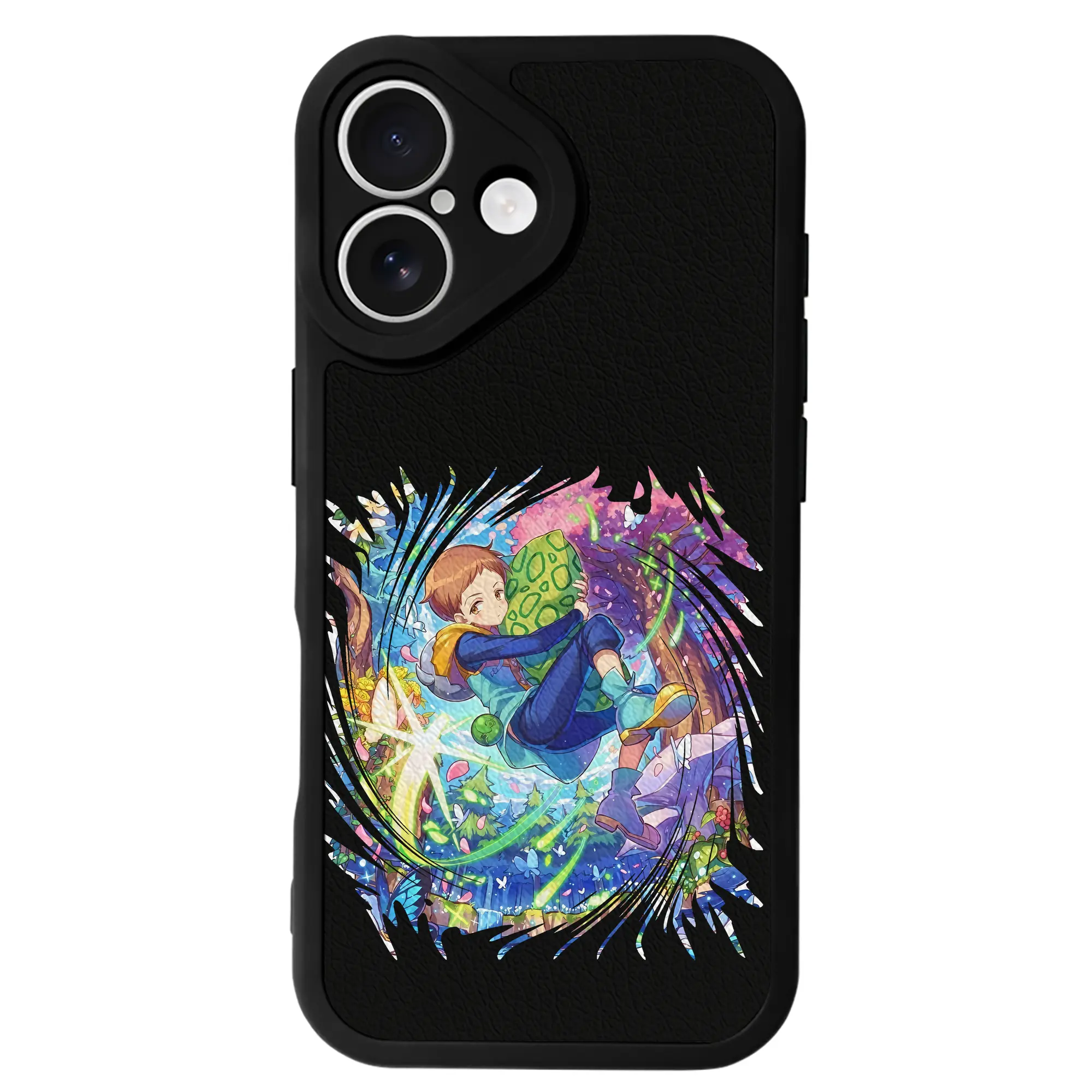 七つの大罪 グッズ キング - IPhone 16シリーズ対応 ・ シリコンスマホケース ・ レザー調 ・ 高精度フィット ・ 耐衝撃 ・ ワイヤレス充電対応 ・ 精密カット